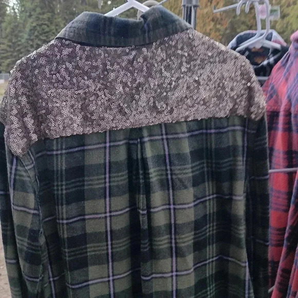 Sequin flannel - Picture 5 of 6